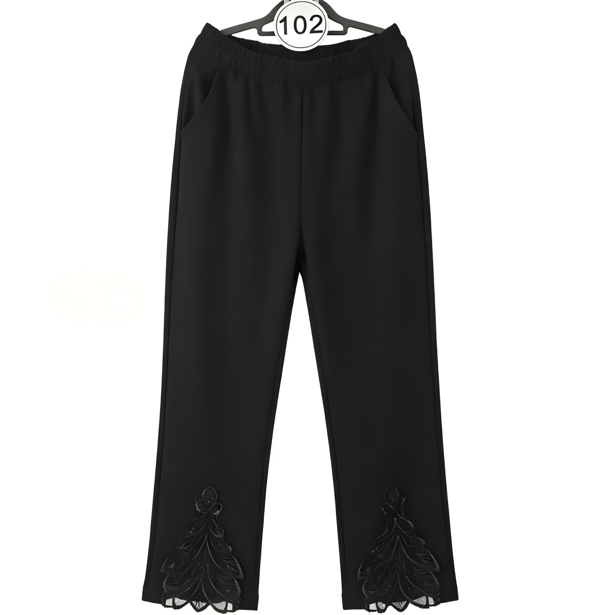Summer lace-up high-waisted loose slim-fitting versatile casual leggings