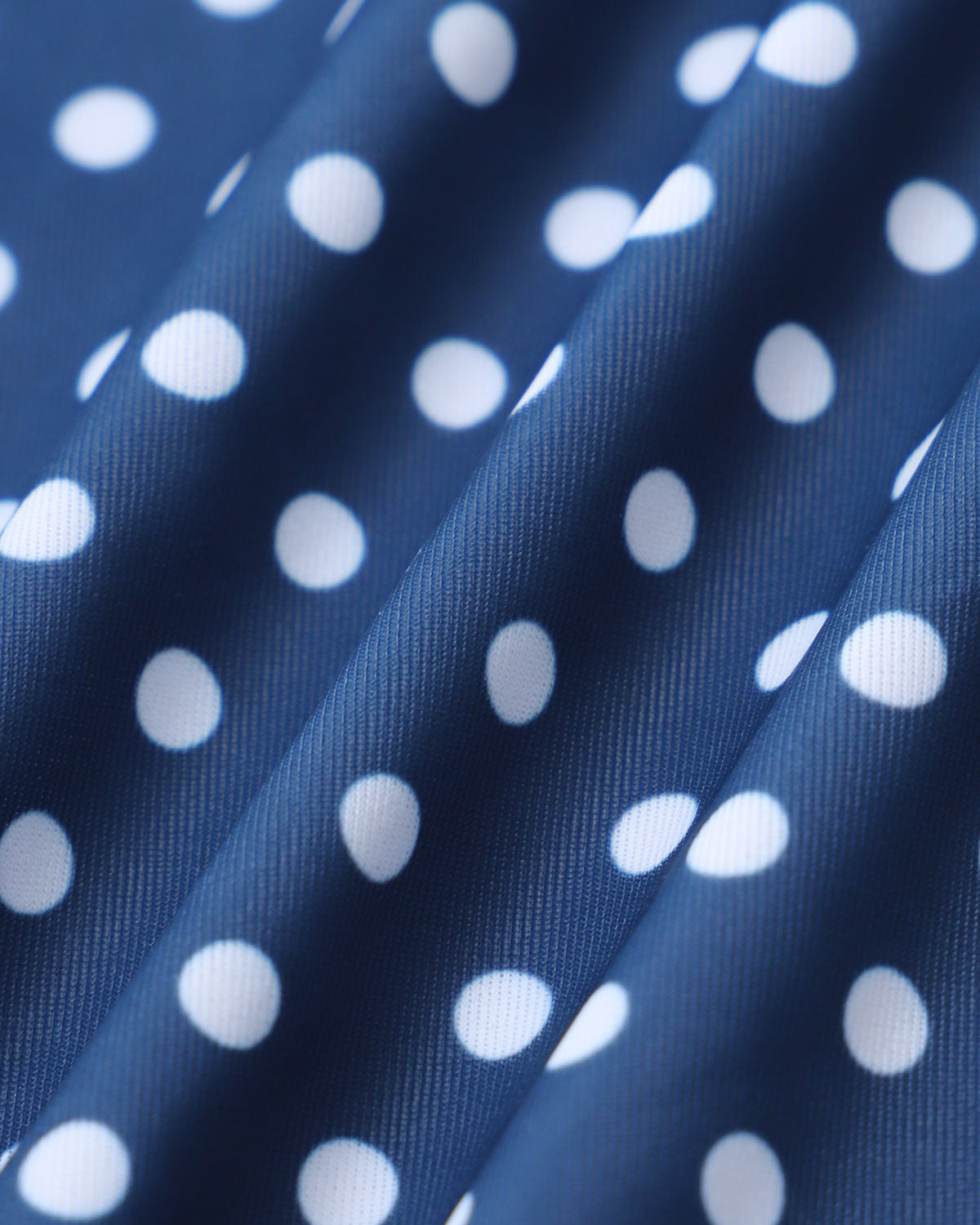 Blue Polka Dot One-Piece Swimsuit