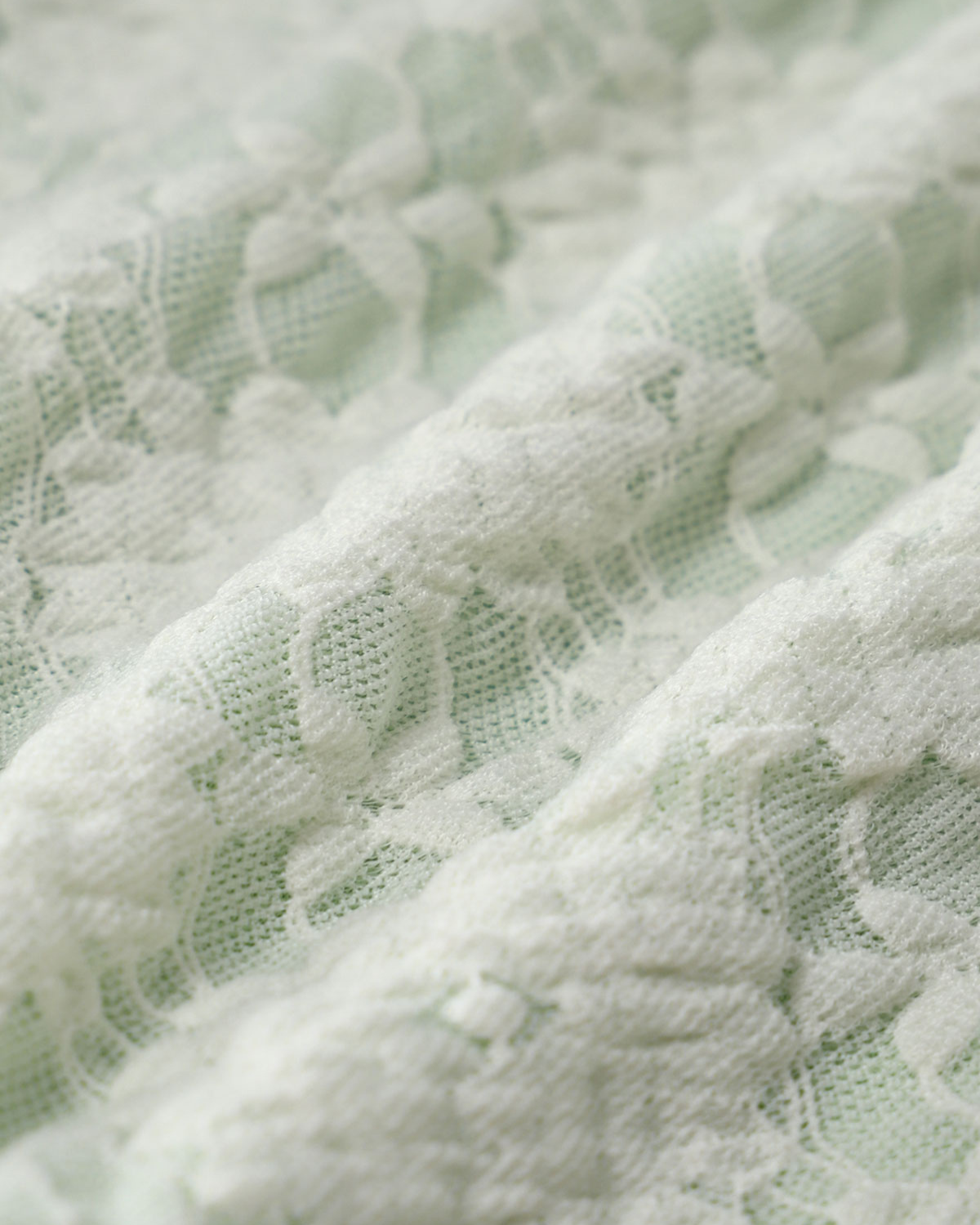 Green Contrast Lace Tankini Swimsuit